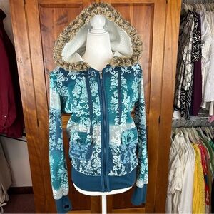 LA Kitty Hooded Zip Front Sweatshirt - Y2K Comfy